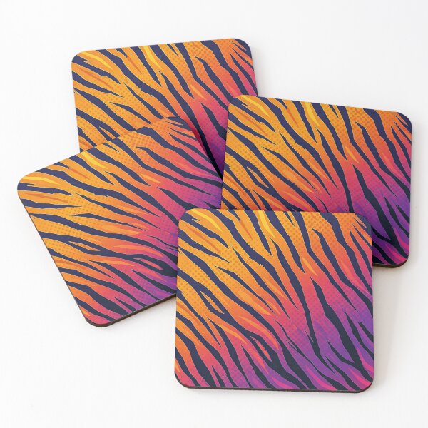 Item preview, Neon-Noir Tiger Stripes designed and sold by StitchNRebl.