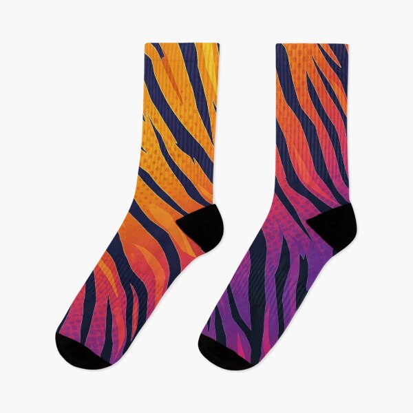 Item preview, Neon-Noir Tiger Stripes designed and sold by StitchNRebl.