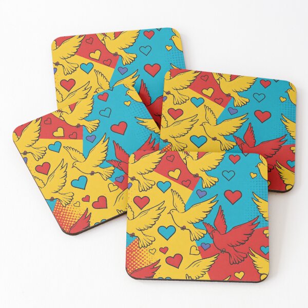 Item preview, Doves and Hearts designed and sold by StitchNRebl.
