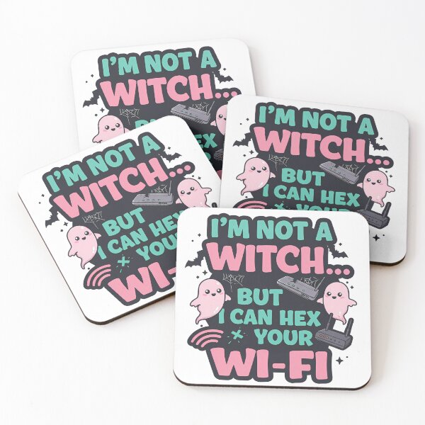 Item preview, Hex Your Wi-Fi Kawaii Horror T-Shirt – Cute Ghost Tech Glitch Design designed and sold by Typography Prints.