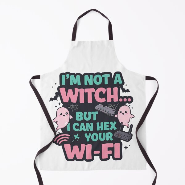 Item preview, Hex Your Wi-Fi Kawaii Horror T-Shirt – Cute Ghost Tech Glitch Design designed and sold by Typography Prints.