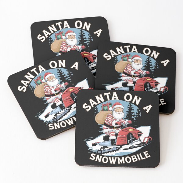 Item preview, Santa Riding Snowmobile – Funny Christmas Winter Holiday Gift designed and sold by Evolved Ape.