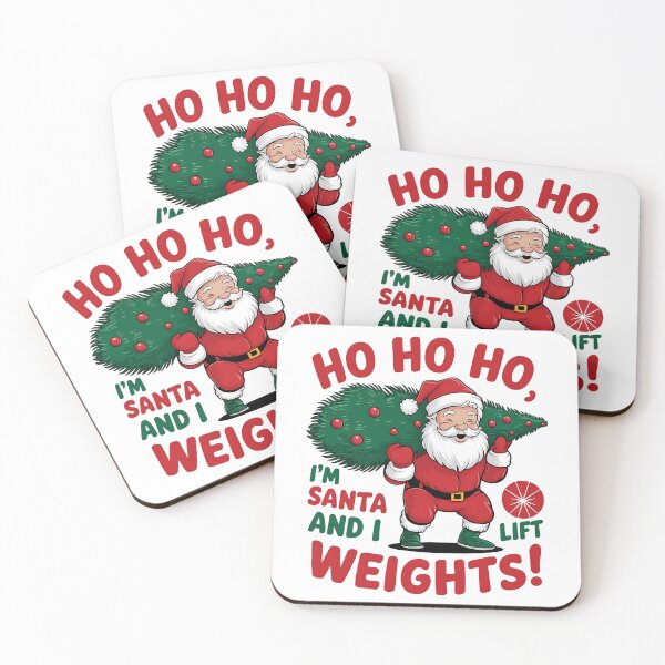 Item preview, Santa Lifting Weights – Funny Christmas Gym Workout Design designed and sold by Evolved Ape.