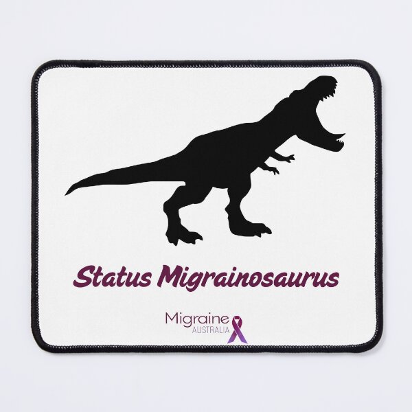 Item preview, Status Migrainosaurus designed and sold by Migraine Australia.
