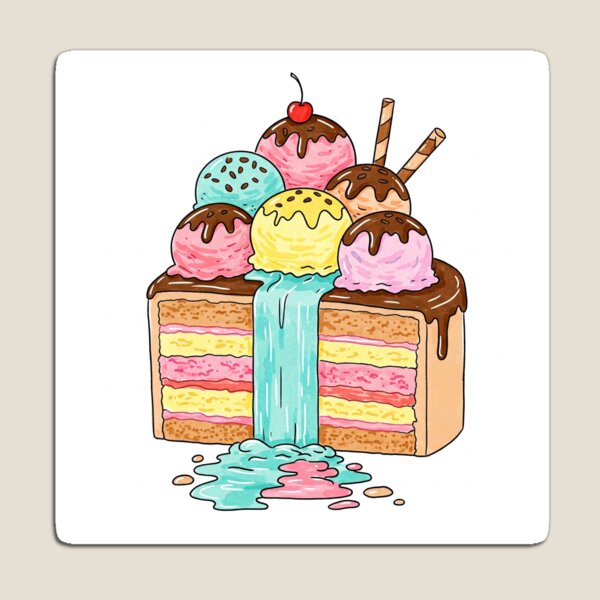 Item preview, Painting: Ice Cream Cake designed and sold by Tonphiarts.