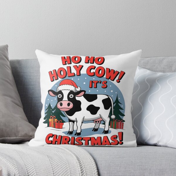 Item preview, Holy Cow It’s Christmas – Funny Holiday Animal Pun Design designed and sold by Evolved Ape.