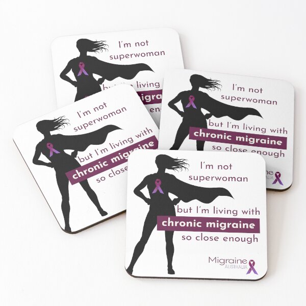 Item preview, Chronic Migraine Superwoman designed and sold by Migraine Australia.