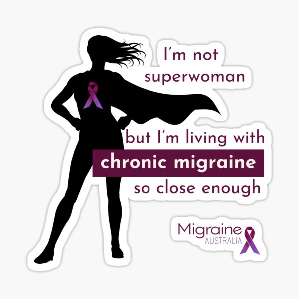 Item preview, Chronic Migraine Superwoman designed and sold by Migraine Australia.
