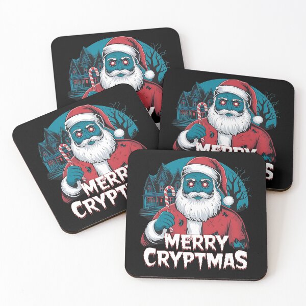 Item preview, Merry Cryptmas – Spooky Crypto Horror Christmas Design designed and sold by Evolved Ape.