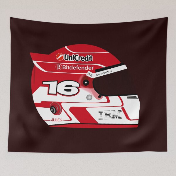 Item preview, Charles Leclerc 2025 Helmet- Jules inspired design  designed and sold by Pink Polar F1.