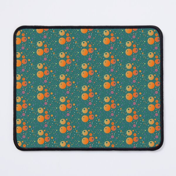 Item preview, Dark grey blue orange original dot pattern | deep gray blue brown polka dots designed and sold by lausn.