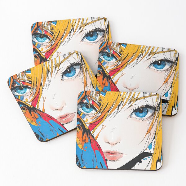 Item preview, Manga Girl with Flames Reflected in Eyes designed and sold by Piotrek0001.