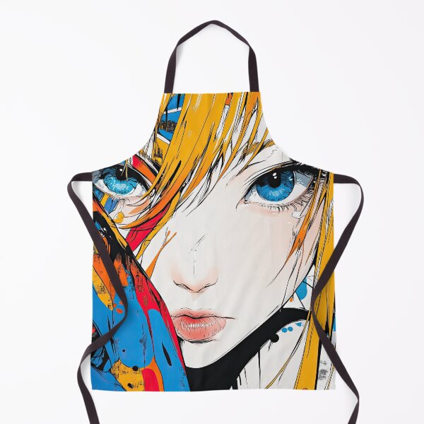Item preview, Manga Girl with Flames Reflected in Eyes designed and sold by Piotrek0001.