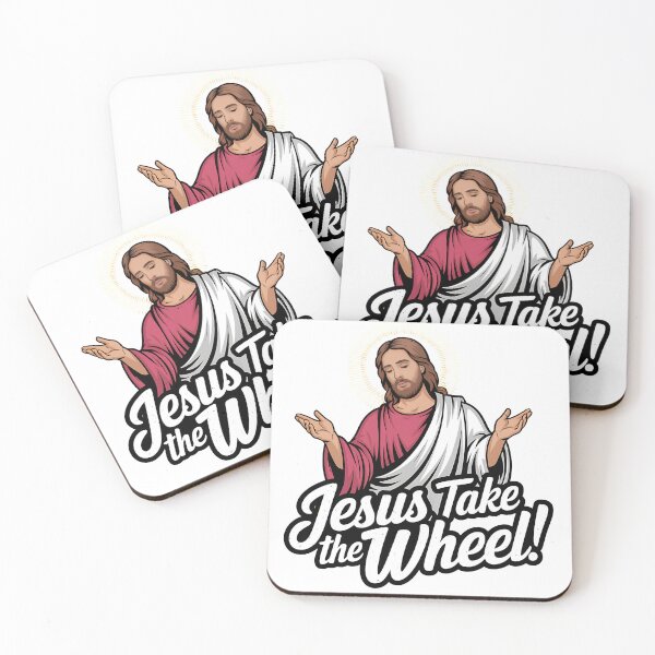 Item preview, Jesus Take the Wheel – Funny Christian Driving Humor Design designed and sold by Evolved Ape.