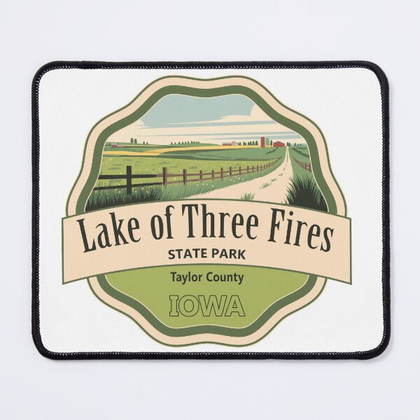 Item preview, Lake of Three Fires State Park, Taylor County, Iowa designed and sold by Wanderful-roads.