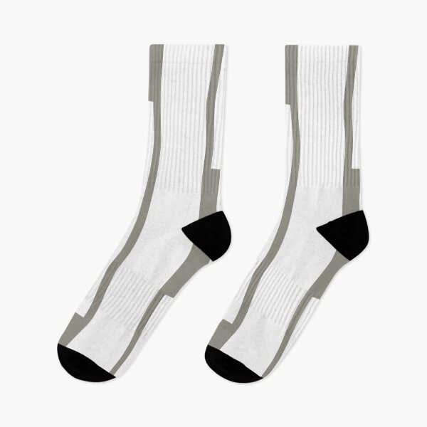 Item preview, Geometric Block Stripes Geo Chain Vertical Pattern in Gray and White designed and sold by kierkegaard.