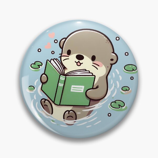 Item preview, Kawaii Otter Reading – My Weekend is Booked designed and sold by Dino-Lune.