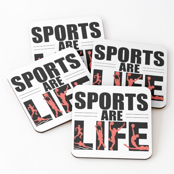 Item preview, Sports are Life – Motivational Athletic Lifestyle Design designed and sold by Evolved Ape.