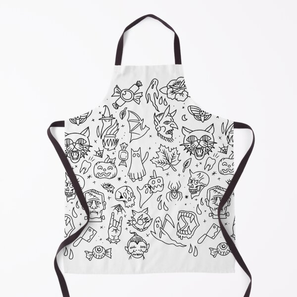 Item preview, Spooky Tattoo Flash designed and sold by Buntrockstore.