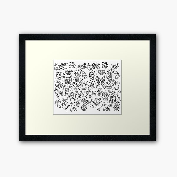 Item preview, Spooky Tattoo Flash  designed and sold by Buntrockstore.