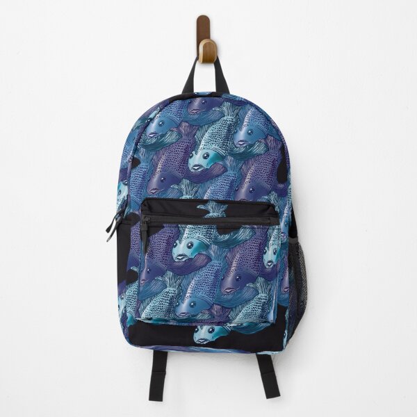 Item preview, The missing piece: Blue Fish Tessellation – Escher-Inspired Geometric Art designed and sold by Richards little art shop.