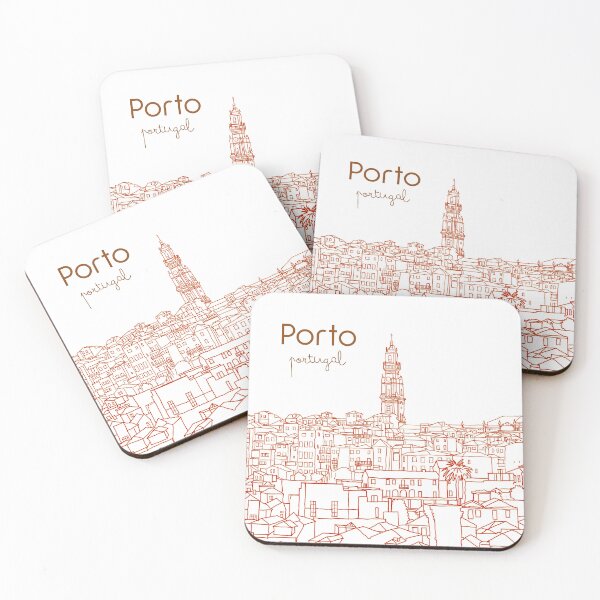 Item preview, Traveling in Porto Portugal Line Art designed and sold by SoupSouka.