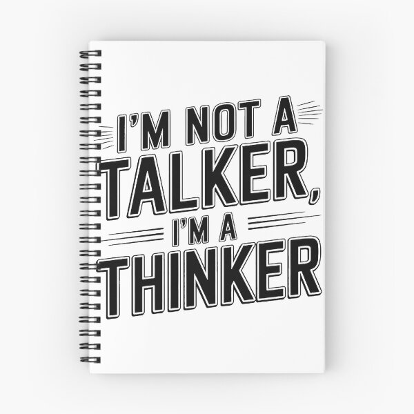 Item preview, I Am Not a Talker, I Am a Thinker – Introvert & Deep Thinker Design designed and sold by Evolved Ape.