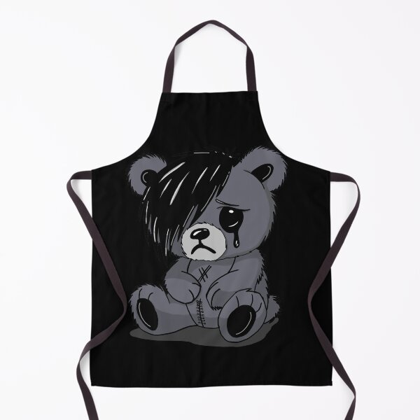 Item preview, Sad Emo Teddy Bear – Goth Plush with Feelings designed and sold by MAF_Merch.