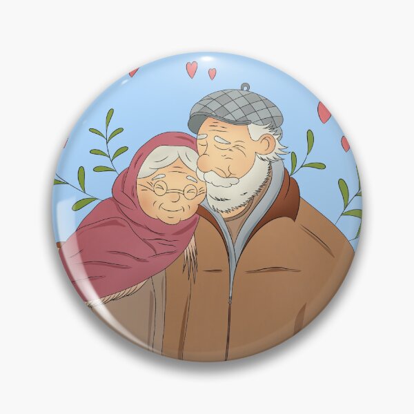 Item preview, "Sweet grandma and grandpa couple, symbol of love." designed and sold by Kalamkas.