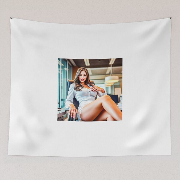 Item preview, Hot secretary sits provocatively in a chair. designed and sold by GermanS.