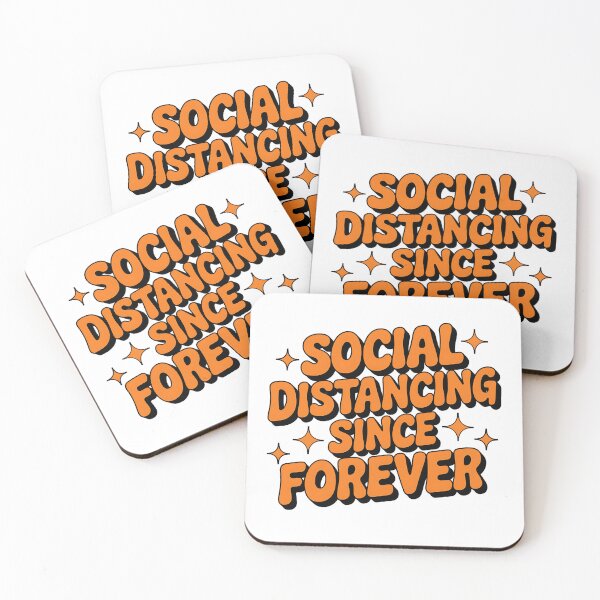 Item preview, Social Distancing Since Forever – Introvert Humor Design designed and sold by Evolved Ape.