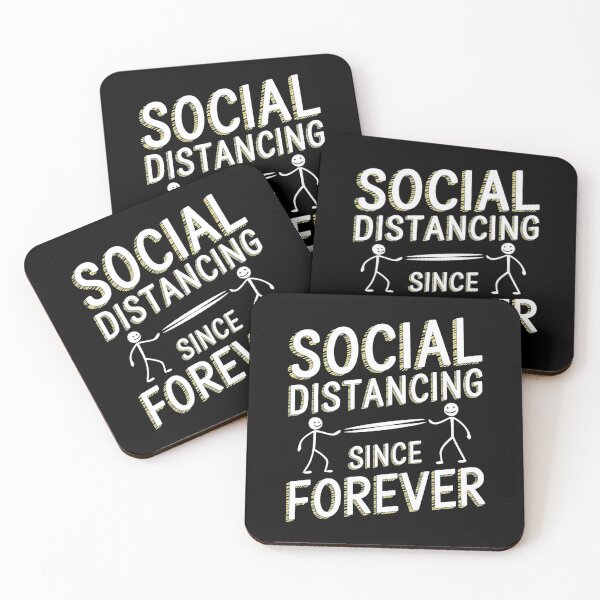 Item preview, Social Distancing Since Forever – Introvert Humor Design designed and sold by Evolved Ape.