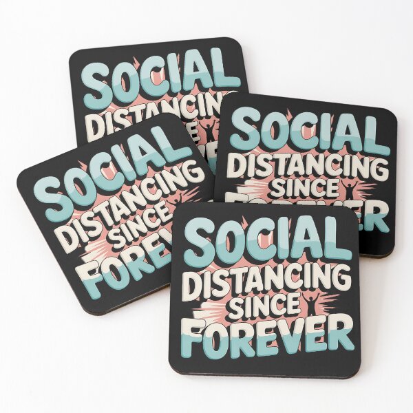 Item preview, Social Distancing Since Forever – Introvert Humor Design designed and sold by Evolved Ape.