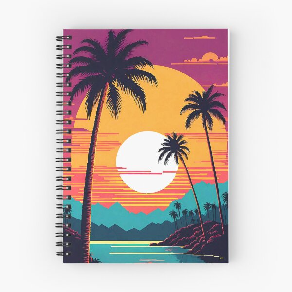 Item preview, Palm Trees and Sunset Illustration Design 6 designed and sold by Domo-Design.