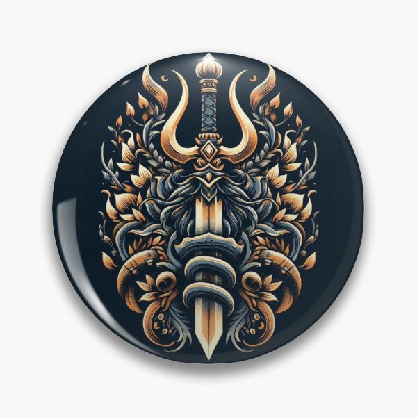 Artikelvorschau, „Trishul of Shiva“ – Heiliges Shiv Trishul-Kunst-T-Shirt entworfen und verkauft von KumarDesignLab.