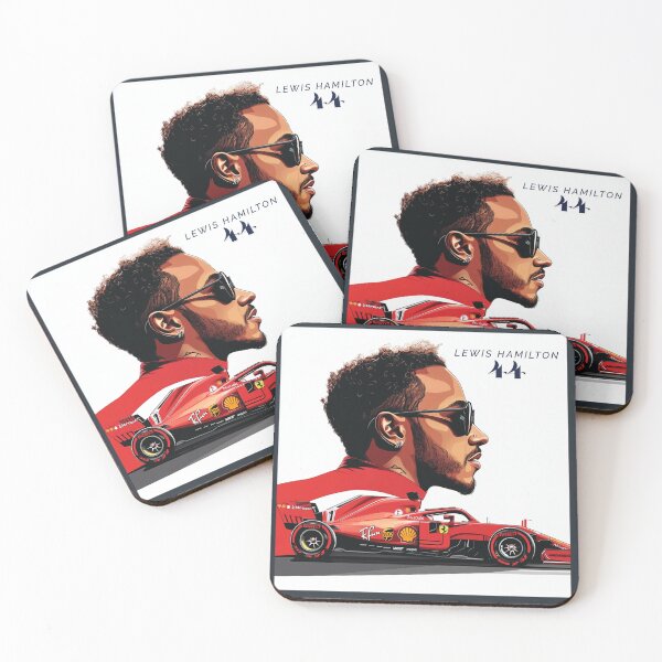 Item preview, Lewis Hamilton x Ferrari F1 - Red Vision designed and sold by Pit Stop Prints.