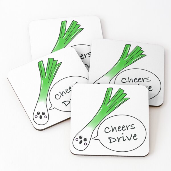 Item preview, Llewelyn the Welsh Leek saying “Cheers Drive” to Taxi or Bus Driver designed and sold by Studio Lisa Jayne.