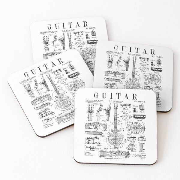 Item preview, Guitar Guitarist Musical Instrument Musician Vintage Patent designed and sold by GrandeDuc.