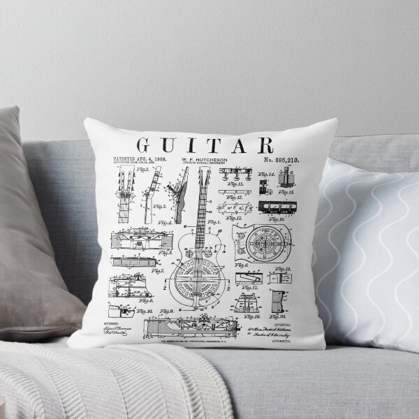Item preview, Guitar Guitarist Musical Instrument Musician Vintage Patent designed and sold by GrandeDuc.