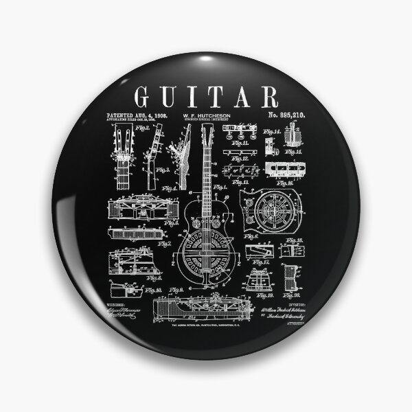 Item preview, Guitar Guitarist Musical Instrument Musician Vintage Patent designed and sold by GrandeDuc.