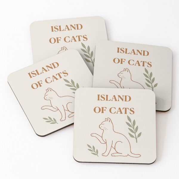 Item preview, Cyprus – Island of Cats Tote Bag & Sticker | Minimal Cat with Olive Branch Design designed and sold by CreationbyNiki.