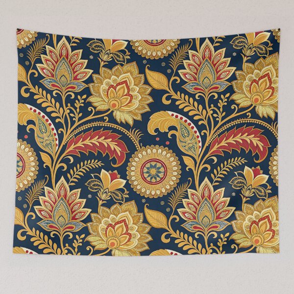 Item preview, Golden Lotus Flowers designed and sold by trendspatterns.