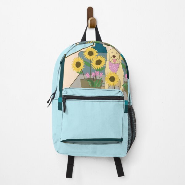 Item preview, Dog and sunflowers in a car designed and sold by SoupSouka.