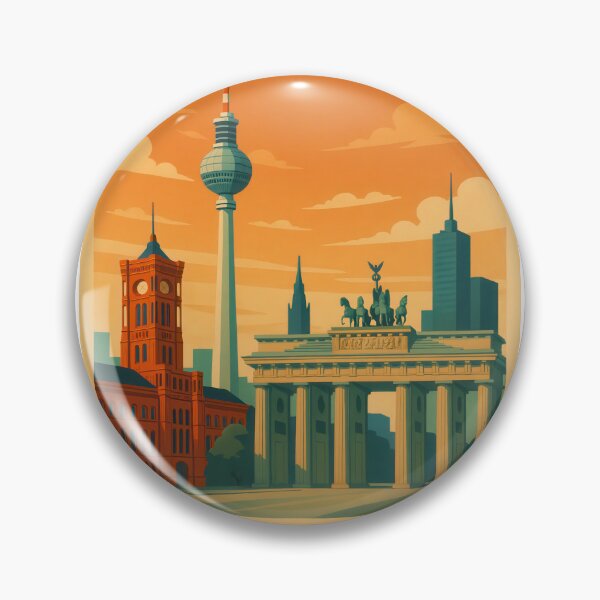 Aperçu de l'œuvre Affiche et carte de vœux de voyage à Berlin, Allemagne créée et vendue par Earth Celebration Designs.