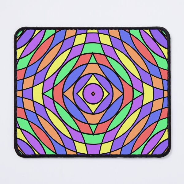 Item preview, "Crossing rainbows" - a colorful pattern Trippy Rainbow Pattern – Psychedelic Optical Illusion Art for Duvets & Decor, screens, blankets designed and sold by PunArtistry.
