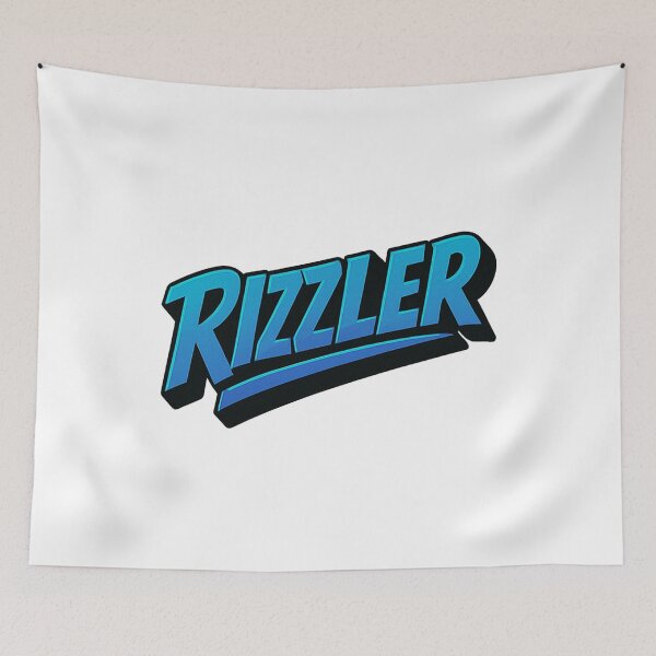 Item preview, Rizzler – Clean Blue Rizz Text Logo | Trendy Slang Design designed and sold by Hydravisions.