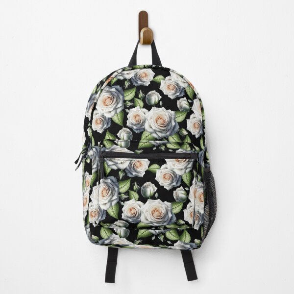 Item preview, White Roses Pattern On Black designed and sold by Ayesha Saleem.