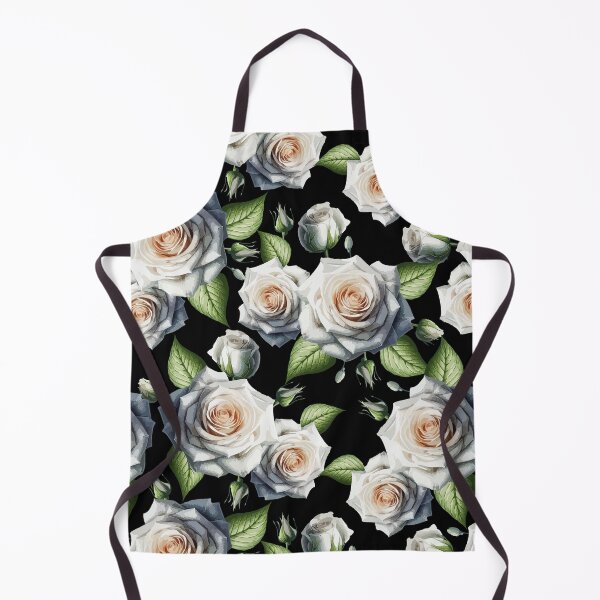 Item preview, White Roses Pattern On Black designed and sold by Ayesha Saleem.