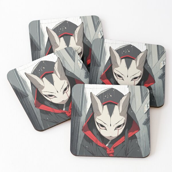 Item preview, Kitsune in the Rain – The Shadowed Vigil designed and sold by SuperNovaDesigns.