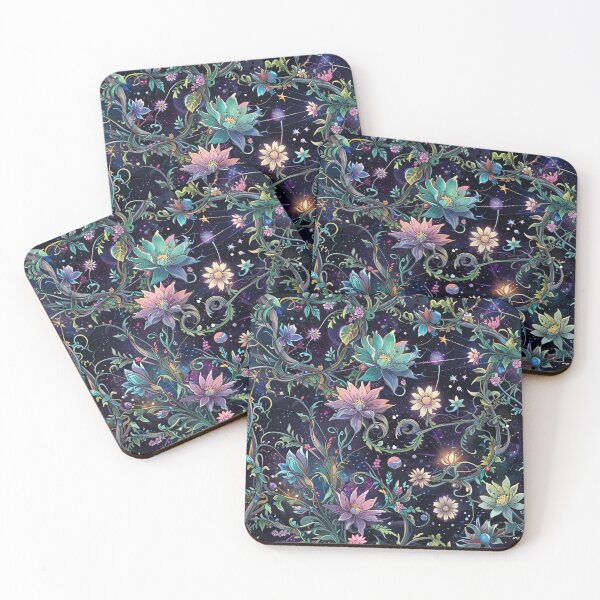 Item preview, Dragon Space Planets Flower Vine designed and sold by CoolPixels.